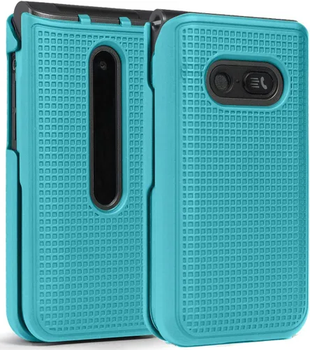 Miniatura 11 de Nakedcellphone Funda para LG Classic Flip, [Negro] Carcasa rígida a presión [textura de rejilla] para LG Classic Flip Phone L125DL