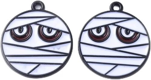 Miniatura 20 de Mega Pet Colgantes de Halloween Fantasma blanco con linterna de calabaza