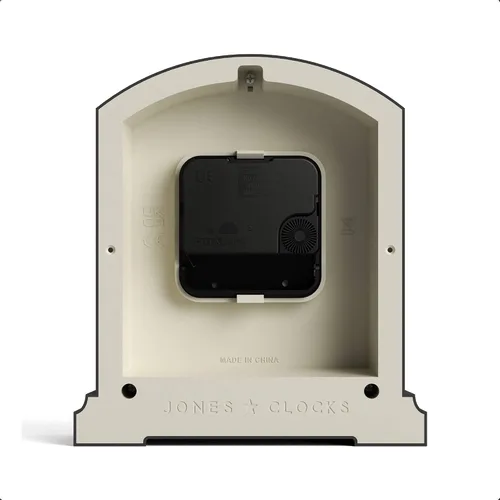 Miniatura 6 de JONES CLOCKS® Tavern - Reloj de repisa Diseño moderno de arco superior Verde espárragos Estilo clásico contemporáneo para escritorio, mesa