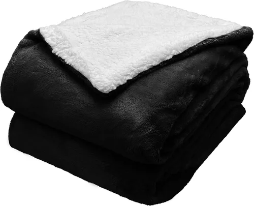 Miniatura 10 de Comfort Lab Manta reversible de franela Sherpa – Elegante manta mullida para sofá y decoración del hogar – Anti frisado no se desprende, acogedora