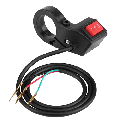 Miniatura 9 de Fydun Interruptor eléctrico de manillar de motocicleta de 0.866 in, 7/8 pulgadas, 3 velocidades, kit universal de scooter de bicicleta eléctrica