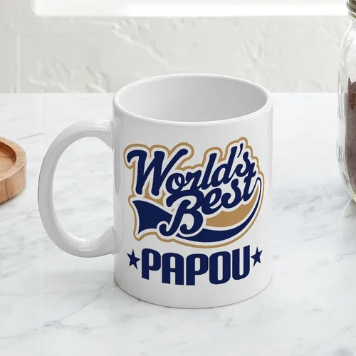 Miniatura 4 de CafePress Papou (Worlds Best) Taza de café de cerámica (11 oz (11.0 fl oz)