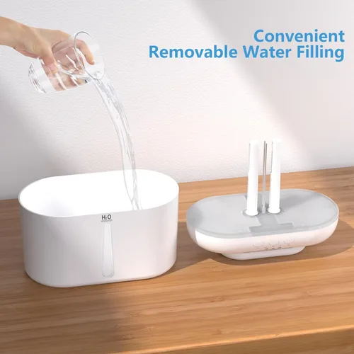 Miniatura 8 de Humidificadores SZO para Dormitorio, Capacidad de 2.5L, Apagado Automático, Fácil de Llenar y Limpiar, Humidificador Ultrasónico de 16 dB Silencioso