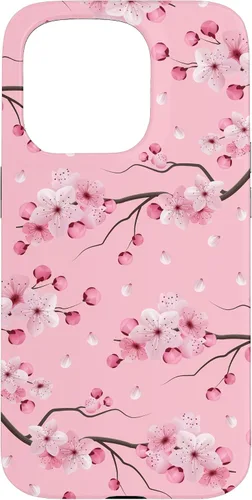 Miniatura 14 de Japanese Cherry Blossom Floral Flower Pattern Pastel Pink Case for iPhone 17