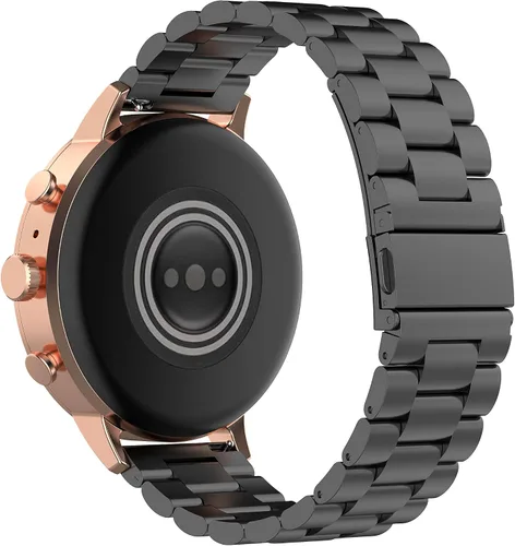 Miniatura 7 de FitTurn Correas compatibles con MAXTOP/GRV - Correa de reloj de acero inoxidable de metal de repuesto clásico duradero con hebilla de metal