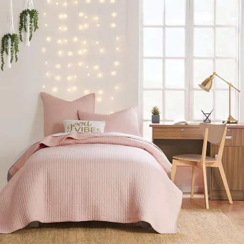 Miniatura 45 de Levtex Home - Juego de edredón reversible con punto de cruz tamaño Queen (104x106 pulgadas) con 2 fundas de almohada (26x20 pulgadas) - Textura