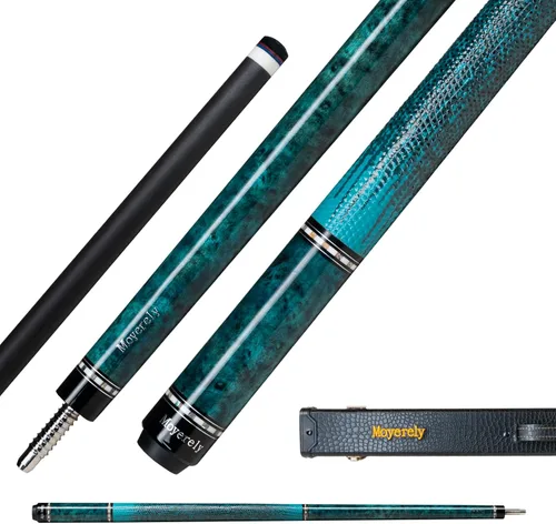 Miniatura 20 de Taco de billar de fibra de carbono de Moyerely, palo de taco de 11.8mm/12.5mm de baja deflexión, palo de piscina profesional con estuche
