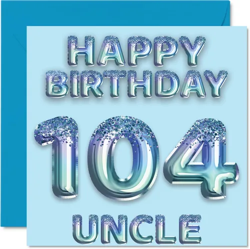 Miniatura 133 de Stuff4 Tarjeta de primer cumpleaños para niños, globo de fiesta con purpurina azul, tarjetas de feliz cumpleaños para niño de 1 año, nieto, hijo, 57