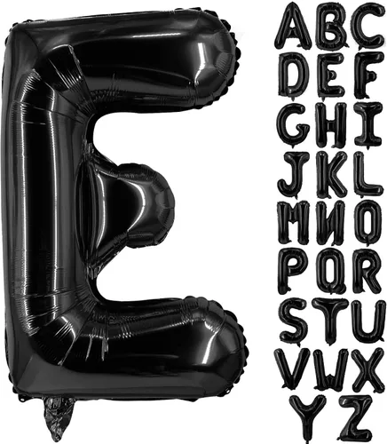 Miniatura 15 de Lovoir Globos grandes de 40 pulgadas con letras B negras de gran tamaño, globo de helio de aluminio de Mylar para decoración de fiesta de Letra B