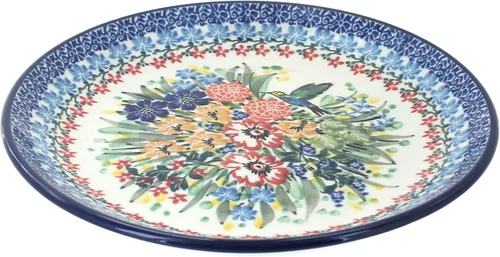 Miniatura 35 de Blue Rose - Plato de postre Blue Alyce - 7.75 pulgadas de diámetro - Hermoso plato para pasteles, aperitivos o aperitivos