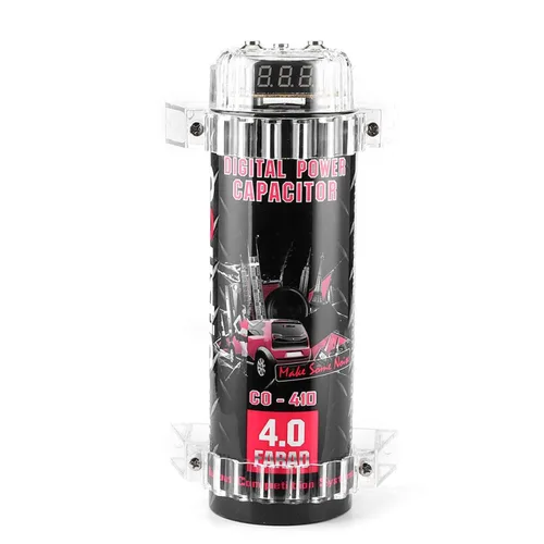 Miniatura 8 de Tapa de audio para automóvil, 4 condensadores de potencia, amplificador de audio para automóvil, pantalla de voltaje, tapa de alimentación