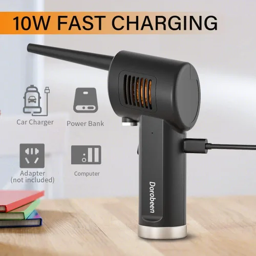 Miniatura 7 de DOROBEEN Plumero de Aire Comprimido, Inalámbrico Portátil Recargable de Aire Comprimido, 33000 RPM Plumero de Aire Eléctrico para Limpieza