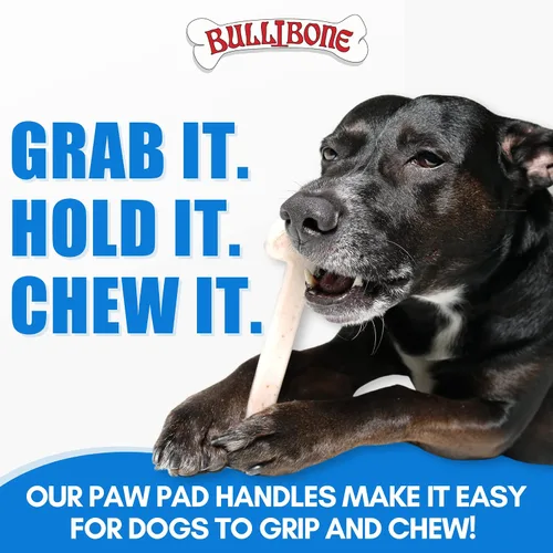 Miniatura 8 de Bullibone Juguete masticable de nailon para perros masticadores agresivos, hueso de higiene dental con sabor a tocino, juguetes duraderos