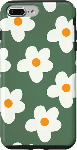 Miniatura 12 de Retro 60s flower vintage floral pattern sage green Groovy Case for iPhone 16