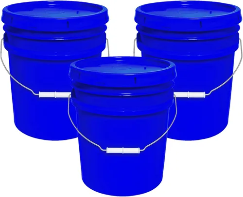 Miniatura 23 de Balde de 5 galones y tapa - Cubo resistente de 90 mil para todo uso - Fabricado en los Estados Unidos - Grado alimenticio - Plástico sin BPA - Rojo