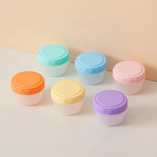 Miniatura 8 de 12 recipientes con tapas, cuencos de plástico reutilizables para aperitivos y puré, recipiente para aderezo de ensalada, para delicatessen, salsa