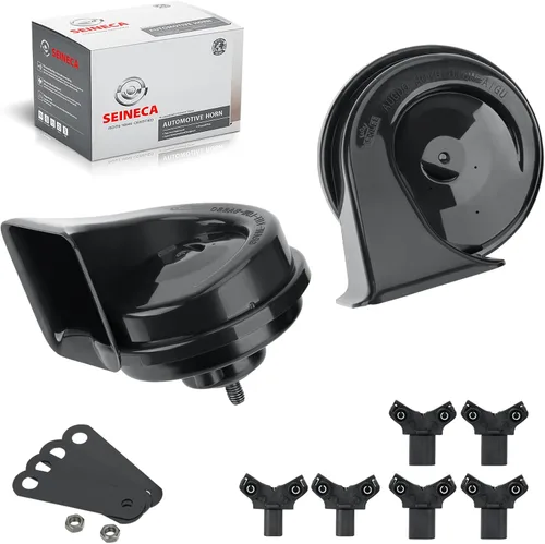 Miniatura 7 de SEINECA - Bocina para coche compatible con Honda, bocina de caracol impermeable de 12 V, 110-125 dB, tono alto/bajo (con dos pares de enchufes)