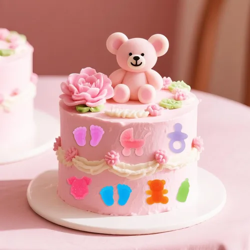 Miniatura 6 de Paquete de 2 moldes de chocolate para baby shower, moldes de dulces de silicona para bebés con formas de enterizo, pies, chupete, cunas, oso