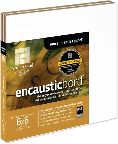 Miniatura 43 de Ampersand Art Supply Panel de pintura de madera: Serie Museo Encausticbord, 7/8 pulgadas de profundidad, 8 "x 10" Profundidad de 7/8 pulgadas