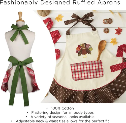 Miniatura 7 de DII Delantal de cocina de Navidad ajustable para mujer, tamaño adulto para cocinar, hornear, manualidades y entretenimiento