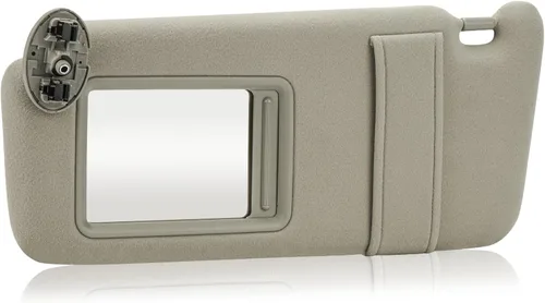 Reemplazo de visera parasol para lado izquierdo del conductor, color beige, compatible con Toyota Camry 2007 2008 2009 2010 2011 sin techo corredizo