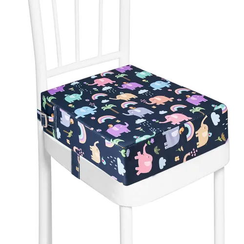 Miniatura 10 de Asiento elevador para niños pequeños para silla de cocina, mesa de comedor, lavable, grueso, resistente, silla elevadora portátil para niños Multi