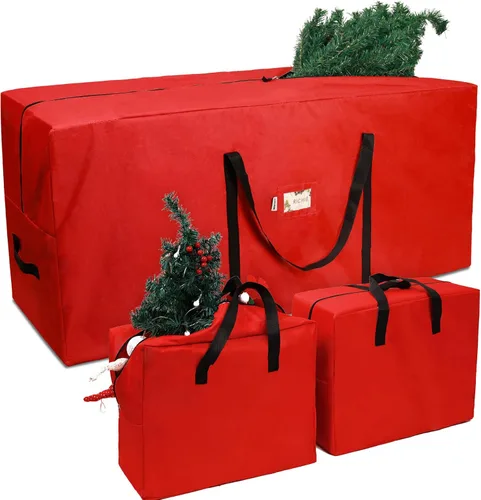 Miniatura 8 de RICHIE Bolsa de almacenamiento para árbol de Navidad de 7.5 pies, se adapta a árboles artificiales de hasta 7 pies, bolsa Oxford 600D para árbol