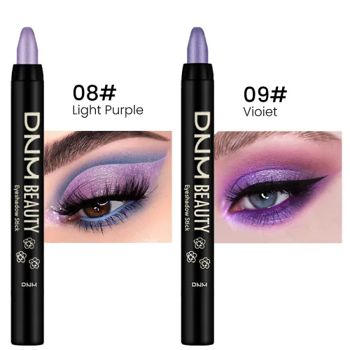 Miniatura 2 de evpct - Juego de lápices de sombra en crema para ojos, a granel, morado claro y violeta brillante, 2 unidades, 08+09 Juego de 2 piezas: morado claro
