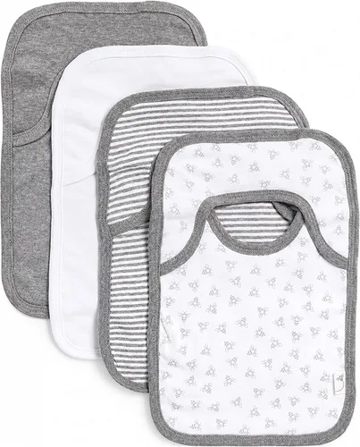 Miniatura 14 de Burt's Bees Baby Baberos unisex para bebé, trapos de baba de hombro de solapa, 100% algodón orgánico con baberos absorbentes de toalla de rizo Abeja
