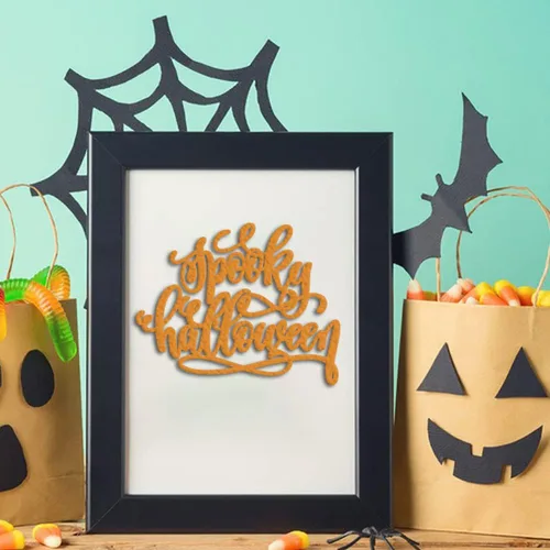 Miniatura 3 de Hying Troqueles de Feliz Halloween para hacer tarjetas, palabras de bendición de murciélagos, troqueles de corte para álbumes de recortes, papel