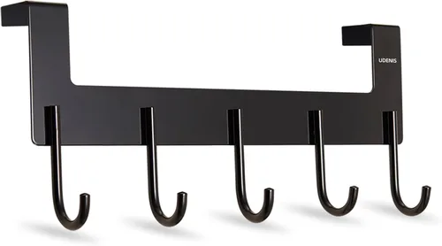 Toallero para colgar sobre la puerta, ganchos para colgar sobre la puerta, de aluminio resistente para colgar abrigos, bolsos, batas, ropa, toallas,