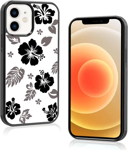 Miniatura 67 de Funda para iPhone 8 Plus y iPhone 7 Plus, linda funda Kawaii azul hibisco hawaiano floral estética floral para niñas preppy mujeres