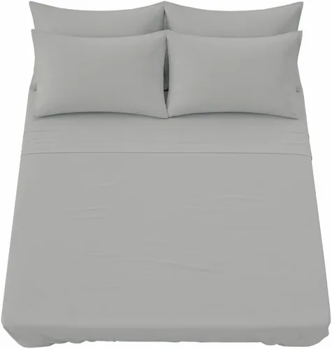 Miniatura 11 de Shreem Linen Juego de sábanas tamaño individual de 6 piezas, sábanas 100% algodón egipcio, ropa de cama de lujo de hotel, bolsillo profundo de 18