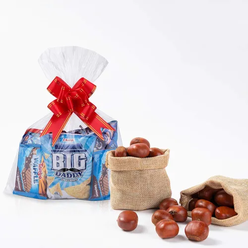 Miniatura 4 de Awpeye Bolsas transparentes para cestas, 25 paquetes de envolturas grandes de celofán para cestas y regalos, bolsas de celofán de 16 x 24 pulgadas