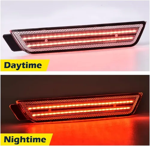 Miniatura 7 de CHEDA Par de luces LED de marcador lateral delantero y trasero compatible con Chevy Camaro LS, LT, SS, Z/28, ZL1, lente transparente 2010-2015