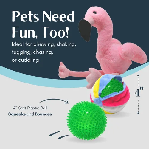 Miniatura 5 de Flourish Pets Juguete Masticable Multicapa 3 en 1 para Perros Activos Juguetes para Perros con Exterior de Tela Suave de Doble Costura No Tóxico