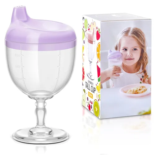 Miniatura 18 de Irenare 1 Pieza Taza Sippy de Vino para Bebé Copa de Plástico Copa Goblet Sin Derrames Vaso de Vino para Bebé Copa Sippy Goblet para Bebé Taza