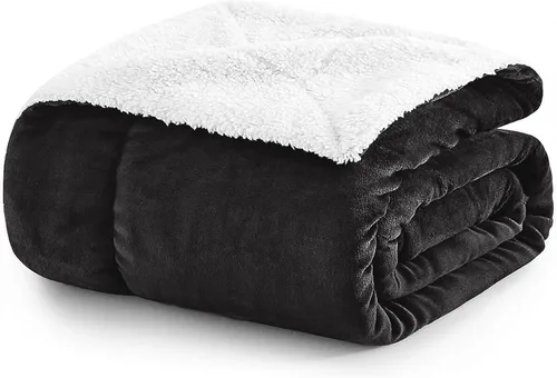 Miniatura 69 de MOONLIGHT20015 Mantas Sherpa de color rosa bebé tamaño King para cama – Paquete al por mayor de 9 mantas Sherpa – Manta suave y esponjosa