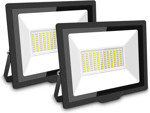 Miniatura 10 de SKYWORLD Paquete de 2 focos LED de 10 W para exteriores, luces de seguridad de 1000 lúmenes, lámpara exterior de 6000 K, luz blanca diurna, IP66