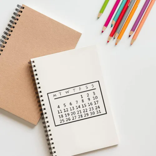 Miniatura 3 de Calendario Fecha Semana Número Sellos transparentes para hacer tarjetas y diario, sellos de silicona con hora de reloj, fecha, semana, mes, sellos