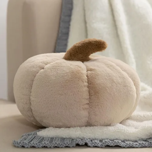 Miniatura 8 de Ashler - Almohadas de calabaza de Halloween, decoración de otoño, almohada con forma de calabaza, almohada de calabaza beige para decoración
