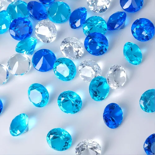 Miniatura 16 de Babenest - Relleno de jarrón de gemas falsas de diamantes acrílicos, 240 piezas de diamantes de imitación de 3/4 pulgadas, joyas de cristal