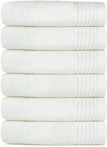 VANZAVANZU Juego de toallas de baño de mano, 100% algodón hilado en anillo, altamente absorbente para baño, cara, gimnasio y salones, tamaño 13 x 29