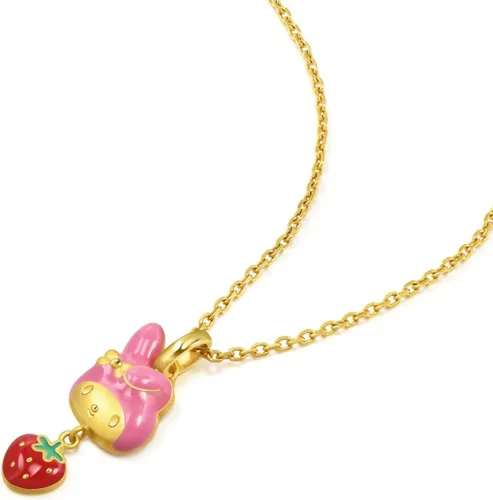 Miniatura 4 de Chow Sang Sang Sanrio - Colgante de oro macizo 9999 de 24 quilates My Melody con fresa para mujeres y niñas 75427P no incluye el collar