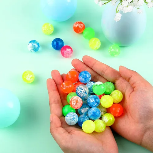 Miniatura 3 de Sumind 100 bolas pequeñas con rebote de goma a granel para bebés, regalos de fiesta de cumpleaños, regalos, premios, máquinas expendedoras