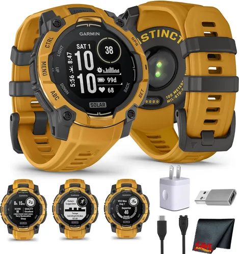 Miniatura 18 de Garmin Instinct 3 45mm, AMOLED, reloj inteligente GPS para exteriores, reloj inteligente táctico de fitness 24/7, 18 días de duración de batería
