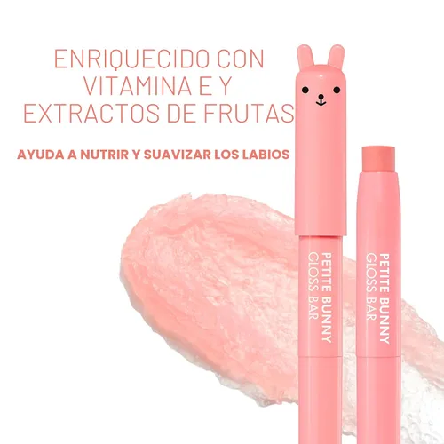 Miniatura 3 de TONYMOLY Petit Bunny Gloss Bar, 01 Juicy Strawberry