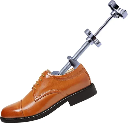 Miniatura 3 de Camilla de zapatos de metal profesional para hombre, talla 5-12 (UE 39-46) Zapatos planos árbol de 2 vías ajustable ancho ancho longitud expansor