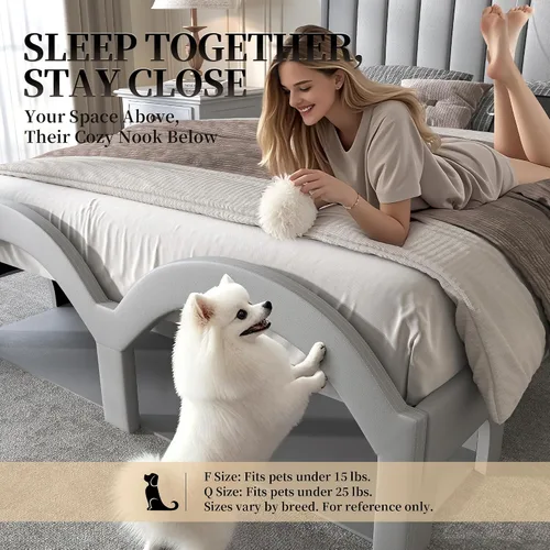 Miniatura 3 de SIBEDS Base de cama Queen con cabecera de almacenamiento de 2 niveles, cama de plataforma Aurora de piel sintética con proyector Galaxy Star, base