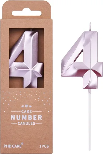 Miniatura 44 de PHD CAKE Velas de cumpleaños de 2 números de 7 cm de oro con diamantes, velas de número dorado, velas de número para pastel, celebración de fiesta